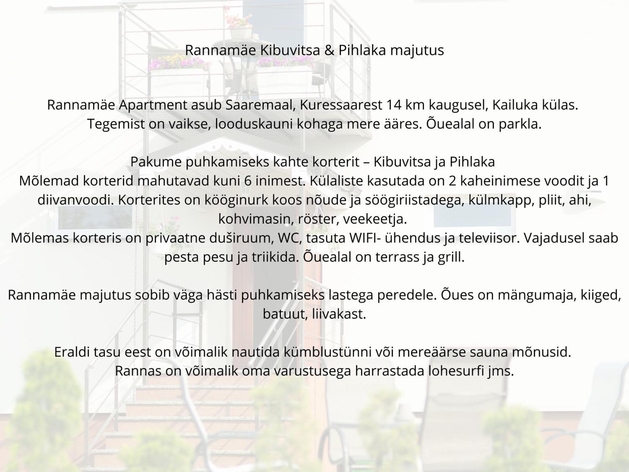 Rannamaee Apartments Suur-Rootsi Cameră foto
